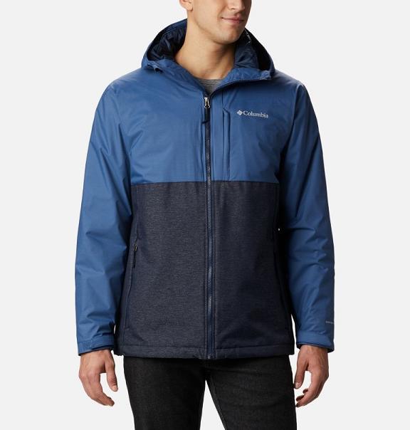 Columbia Ridge Gates Interchange 3 In 1 Jacket Navy Blue For Men's NZ25194 New Zealand